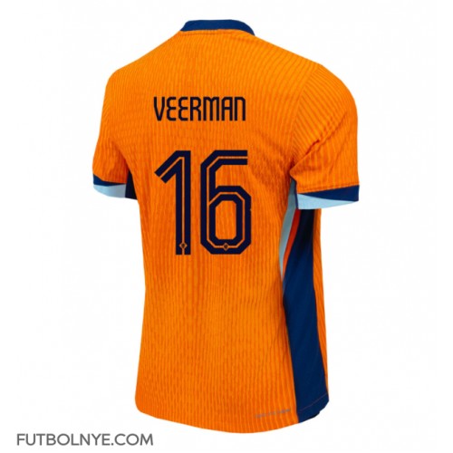 Camiseta Países Bajos Joey Veerman #16 Primera Equipación Eurocopa 2024 manga corta